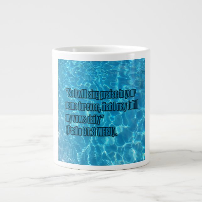 Psalm 61:8 WEBU Mug (Devant)