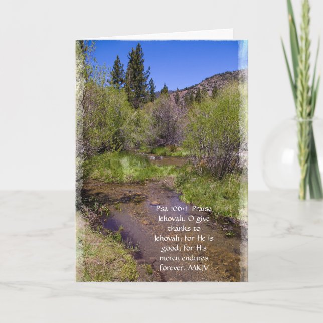 Psaume 106:1 La Carte de la Conduite (Devant)