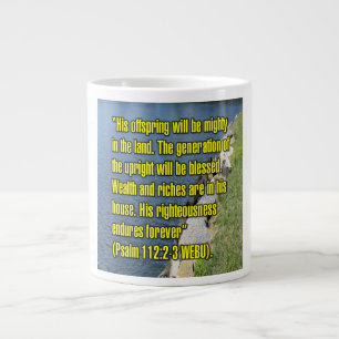 Psaume 112:2-3 WEBU Mug