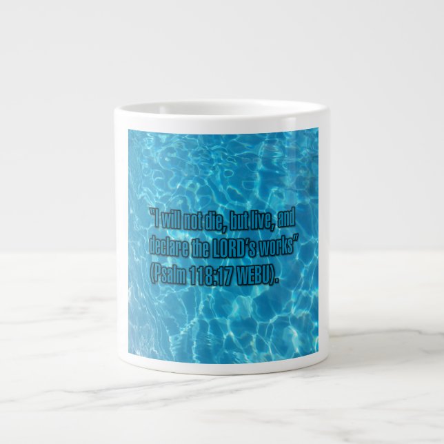 Psaume 118:17 WEBU Mug (Devant)