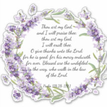 Psaume 118 : 28-119:1 autocollant