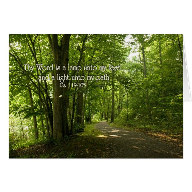 Psaume 119:105 Ta parole est une lampe à mes pieds (Devant horizontal)