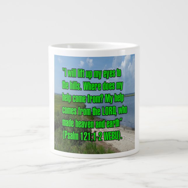Psaume 121:1-2 WEBU Mug (Devant)