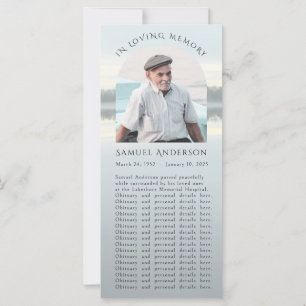 Psaume 121 Misty Lake Sunset Carte photo commémora