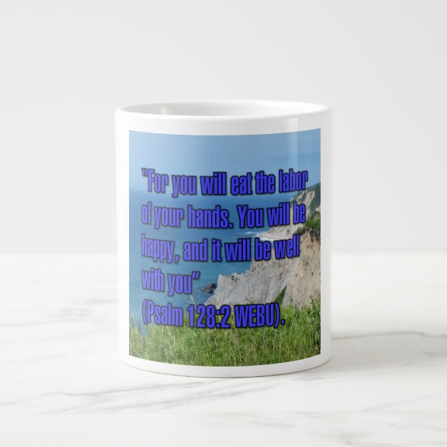 Psaume 128:2 WEBU Mug (Devant)