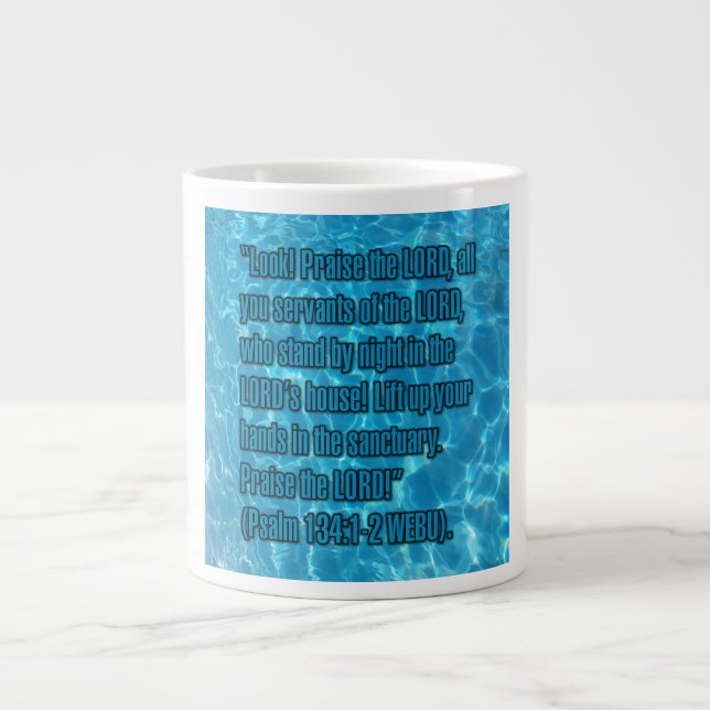 Psaume 134:1-2 WEBU Mug (Devant)