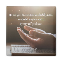 Psaume 139 2x2 Magnet