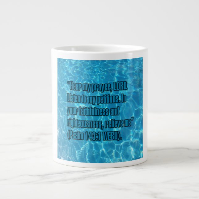 Psaume 143:1 WEBU Mug (Devant)