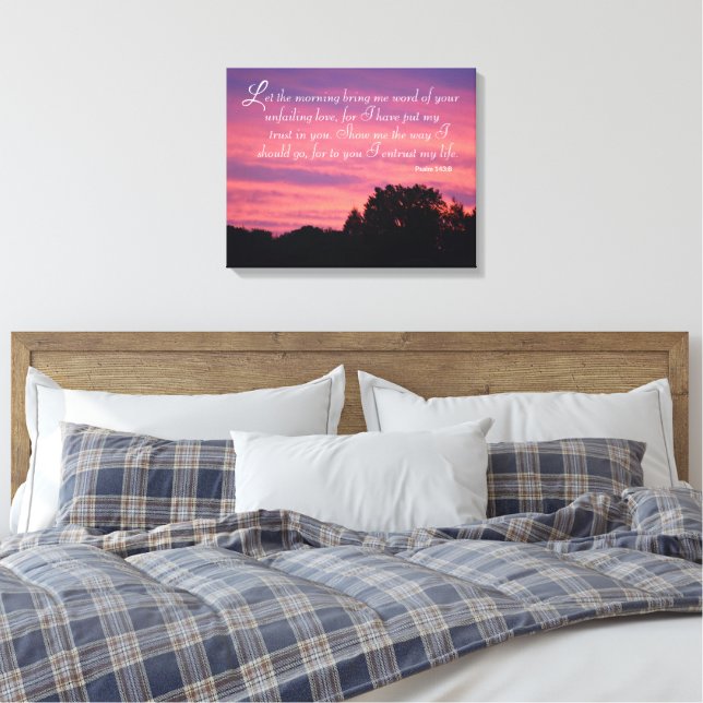 Psaume 143 Toile Enveloppée Lever De Soleil (Insitu(Chambre))