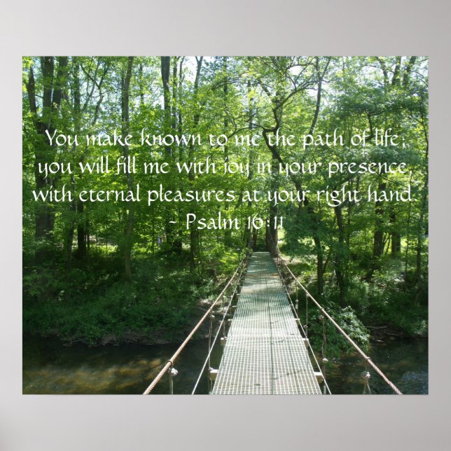 Psaume 16:11 Poster (Devant)