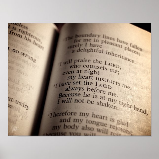 Psaume 16 Impression (Devant)