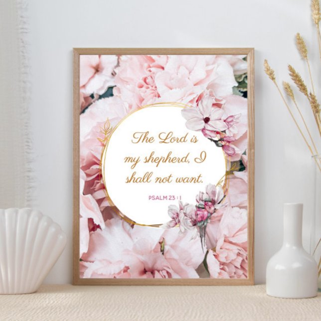 Psaume 23 : 1 - Le Seigneur est mon Poster de Shep (Créateur téléchargé)