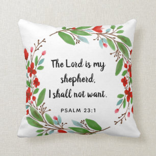 Psaume 23:1 Verse de la Bible - Coussin