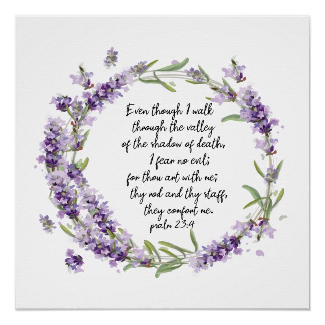 Psaume 23 : 4 affiche (Devant)