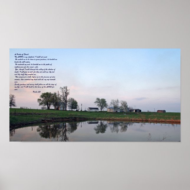 Psaume 23, affiche Farm Pond (Devant)