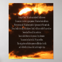 Psaume 23, Fire Print, Value Poster Paper (Mat)