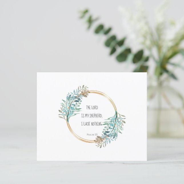 Psaume 23 L'Éternel est mon berger, Écriture (Debout devant)