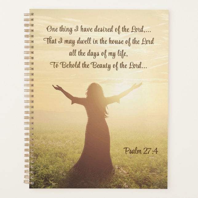 Psaume 27:4 Une chose que je désirais de la Bible  (Devant)