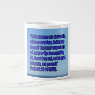 Psaume 34:12-14 WEBU Mug