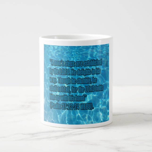 Psaume 37:23-24 WEBU Mug (Devant)