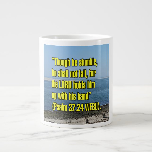 Psaume 37:24 WEBU Mug (Devant)