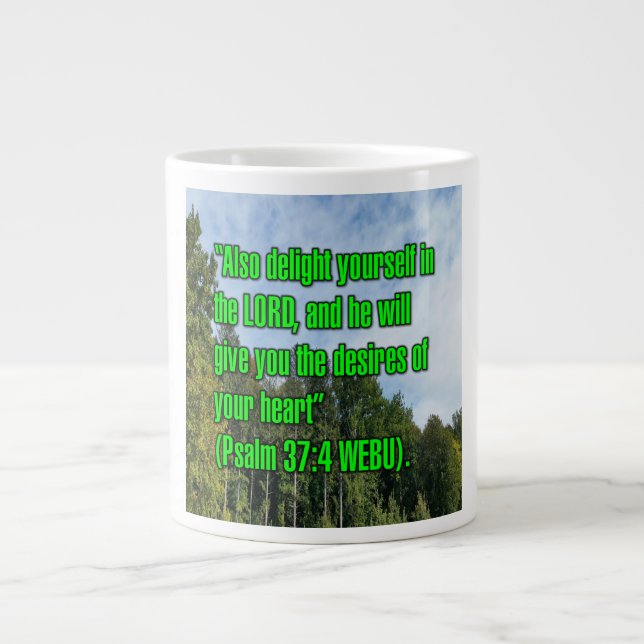 Psaume 37:4 WEBU Mug (Devant)