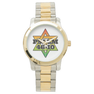 Psaume 46-10 - Montre Deux Tons Surdimensionnée