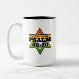 Psaume 46-10 - Mug à deux tons