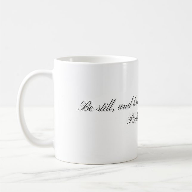 Psaume 46:10, Mug cadeau (Gauche)