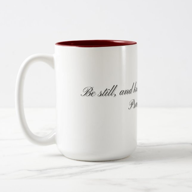 Psaume 46:10, Mug cadeau (Gauche)