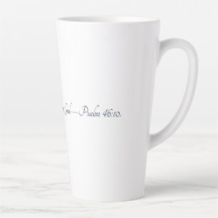 Psaume 46:10, Mug Latte Cadeau