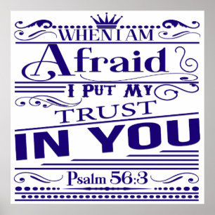 Psaume 56:3 Poster du Verset biblique