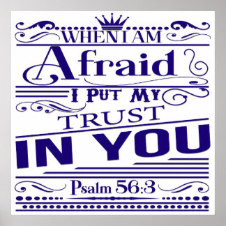 Psaume 56:3 Poster du Verset biblique