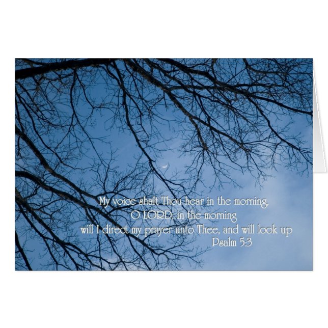 Psaume 5:3 Ma voix, tu entendras le matin (Devant horizontal)
