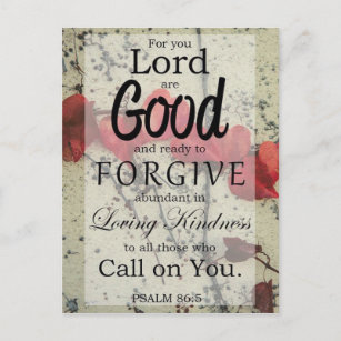 Psaume 86:5 Carte postale de pardon
