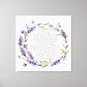 Psaume 91 : 11-16 impression de toile