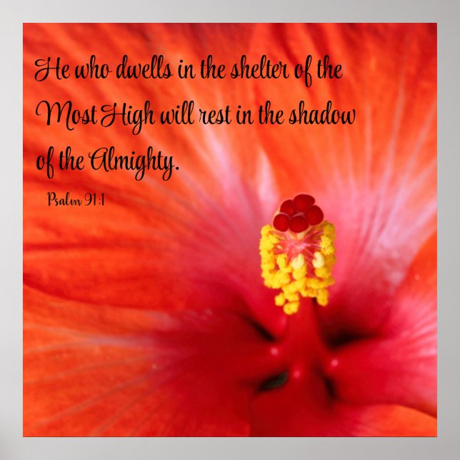 Psaume 91:1 Poster (Devant)