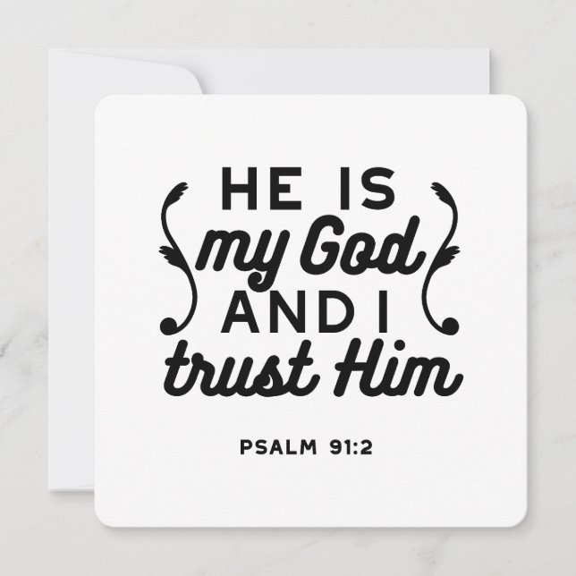 Psaume 91:2 – Verset de la Bible chrétienne de con (Devant)