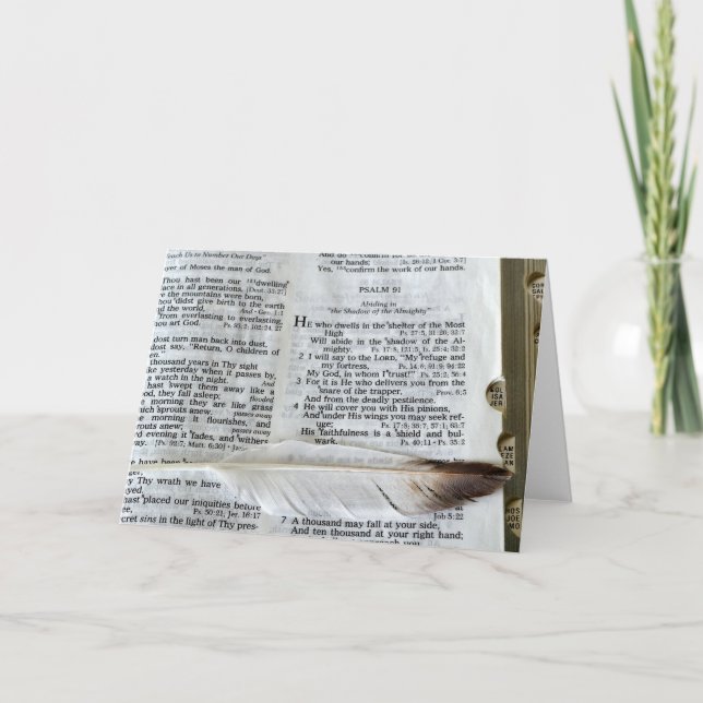 Psaume 91 - Carte d'occasion spéciale (Devant)