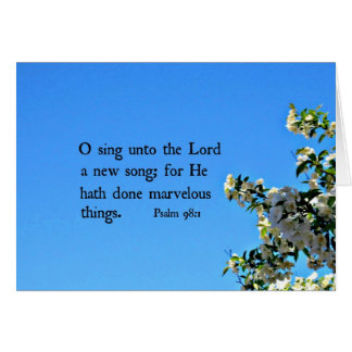 Psaume 98:1 Chante au Seigneur...