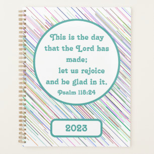 Psaume Inspirationnel 118:24 Christian multicolore