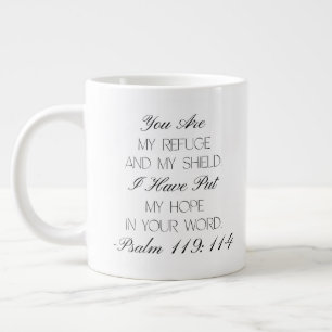Psaumes 119:114 Espoir Mug avec verset biblique