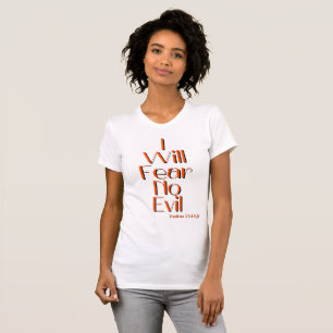 Psaumes 23:4 Bible Verse Citation T-shirt femme