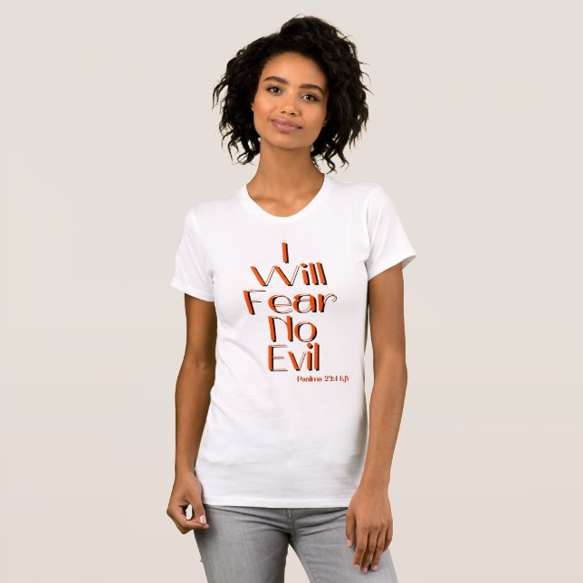 Psaumes 23:4 Bible Verse Citation T-shirt femme (Devant entier)