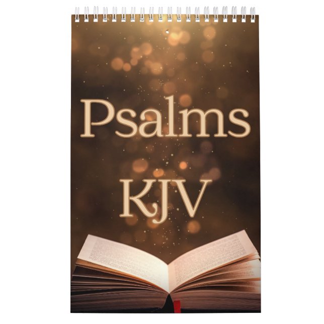 Psaumes Bible Versets Collection Wall Calendrier (Protection)