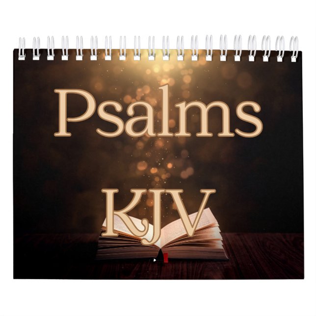 Psaumes Bible Versets Collection Wall Calendrier (Protection)