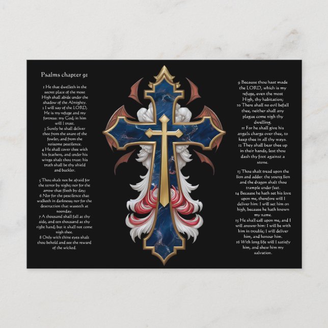 Psaumes chapitre 91 Carte postale (Devant)