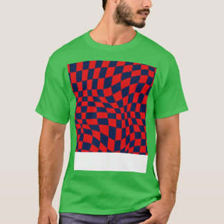 PSG Distorti À damiers Motif TShirt