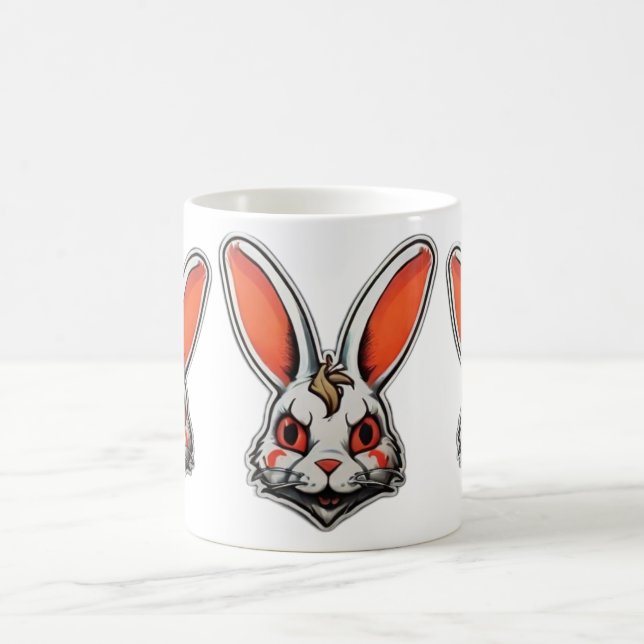 Psychedelic Bunny psycho classique mug (Centre)