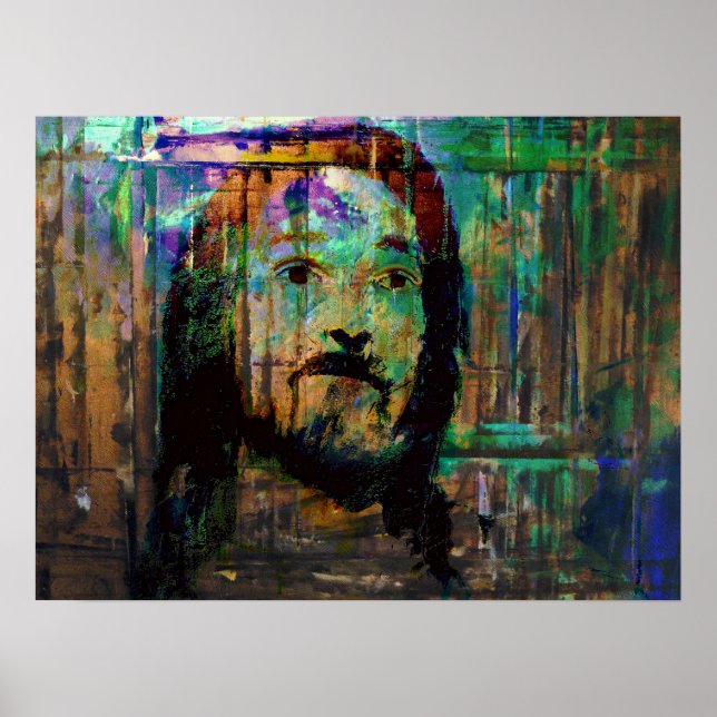 psychedelic jesus poster (Devant)